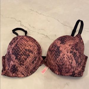 PINK VS Mauve Print Wear Everywhere Push Up Bra